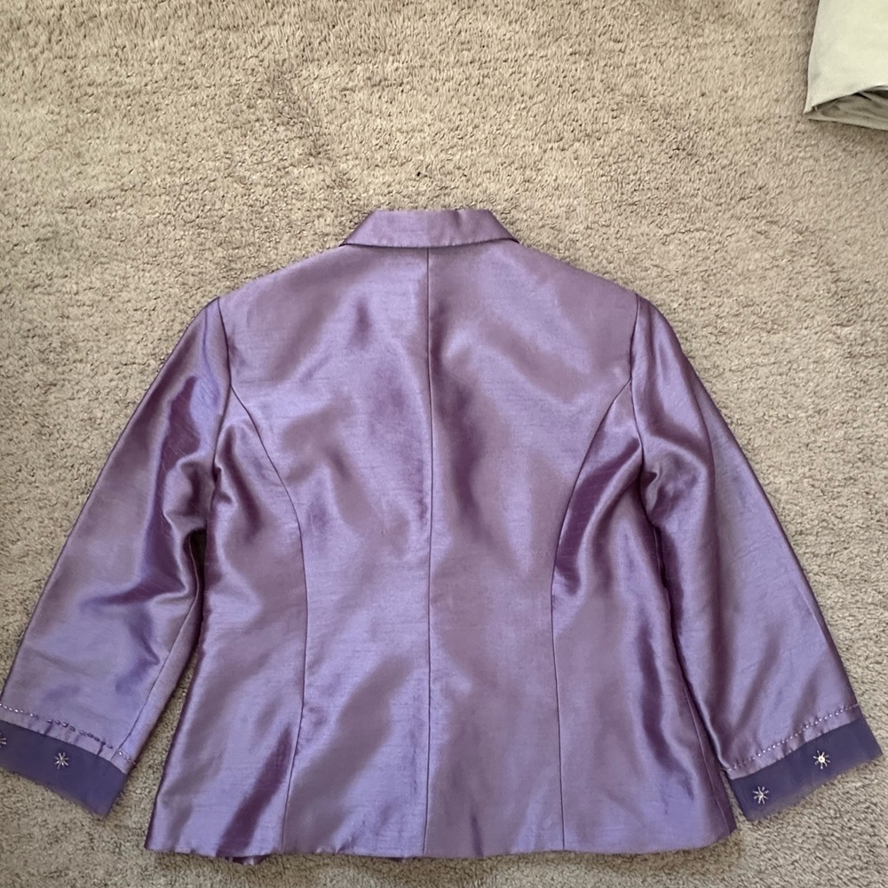 Jessica Howard size 14 Blazer purple lined - Picture 4 of 8